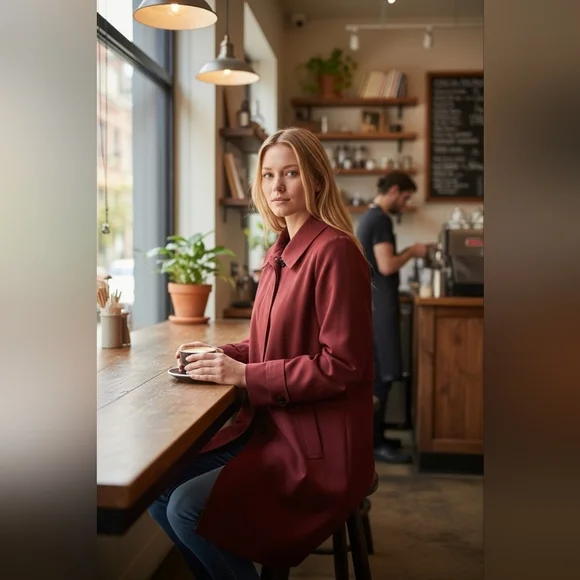 London Fog Trench Coat With Removable Linner Womens 40R - Picture 16 of 16